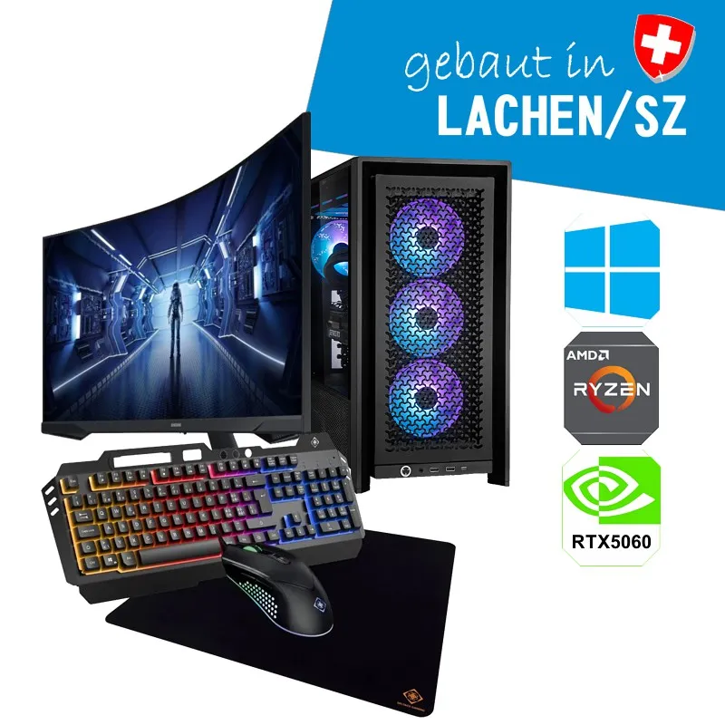 ALCOM Gaming-PC Set Warrior