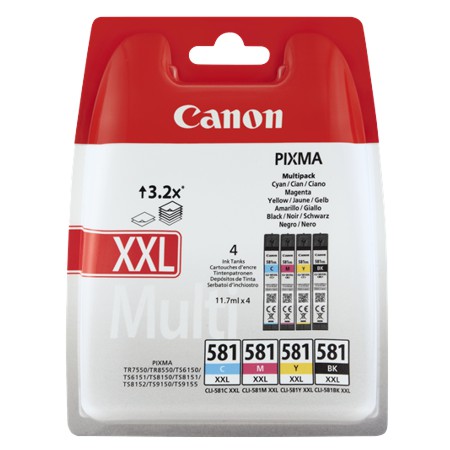 Canon-Patrone CLI-581XXL, Multipack (4x)