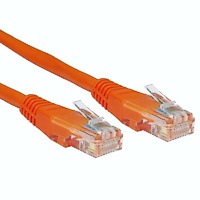 IT Ethernet Crossover-Kabel, RJ45, 2m, orange, UTP