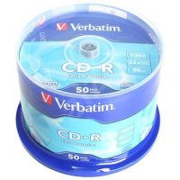 CD-R Verbatim, 700MB 52x, Cakebox50 bedruckbar