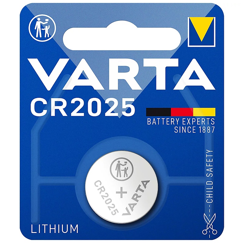 Batterie VARTA Knopfzelle, CR2025, 1 Stck