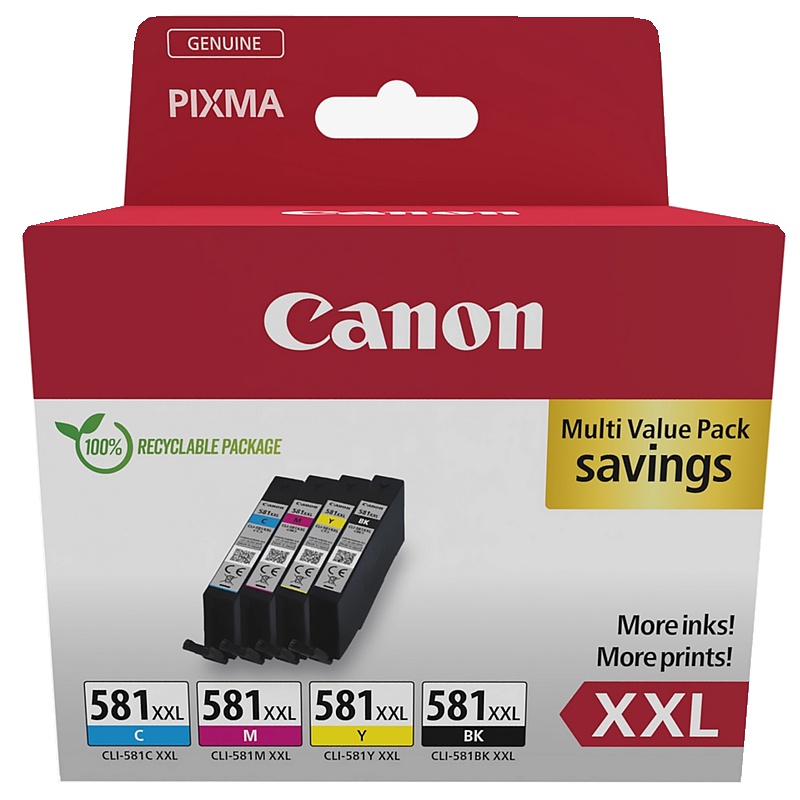 Canon-Patrone CLI-581XXL, Multipack (4x)
