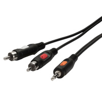 Audio Kabel Verbindung 2xCinch 3,5mm / Klinke, 1,5m