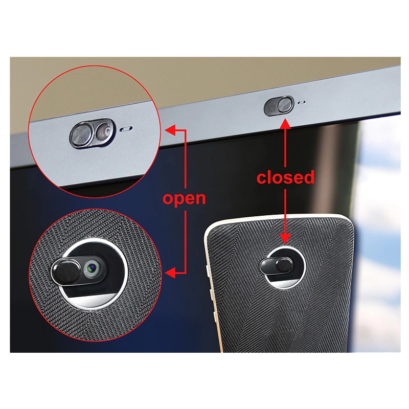 Webcam Abdeckung Delock, schwarz, 3 Stück alt=