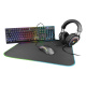 Gaming Gear Kit DELTACO 4-in-1 RGB GAM-084-CH, schwarz