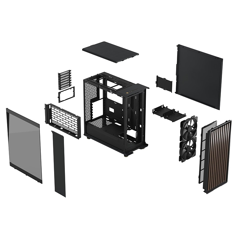 PC Gehäuse, Fractal North TG Dark, inkl. Fenster alt=