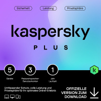 Kaspersky Plus, 1 Jahr, 5 Gerte                  