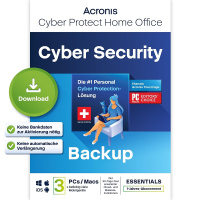 Acronis Cyber Protect Home Office Security Edition, 1 Jahr, 3 Gerte       
