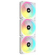 PC-Lfter, Corsair iCUE QX120 RGB, weiss, 3er Pack inkl. ICUE-Link-Hub     