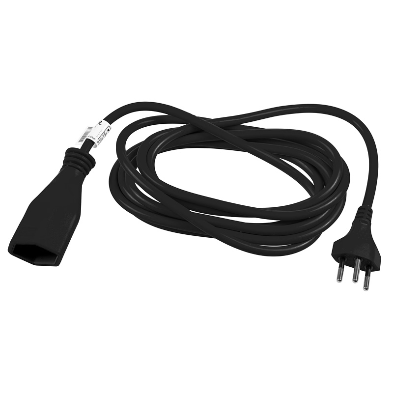 Verlängerungskabel T13-T12, 3m, schwarz alt=