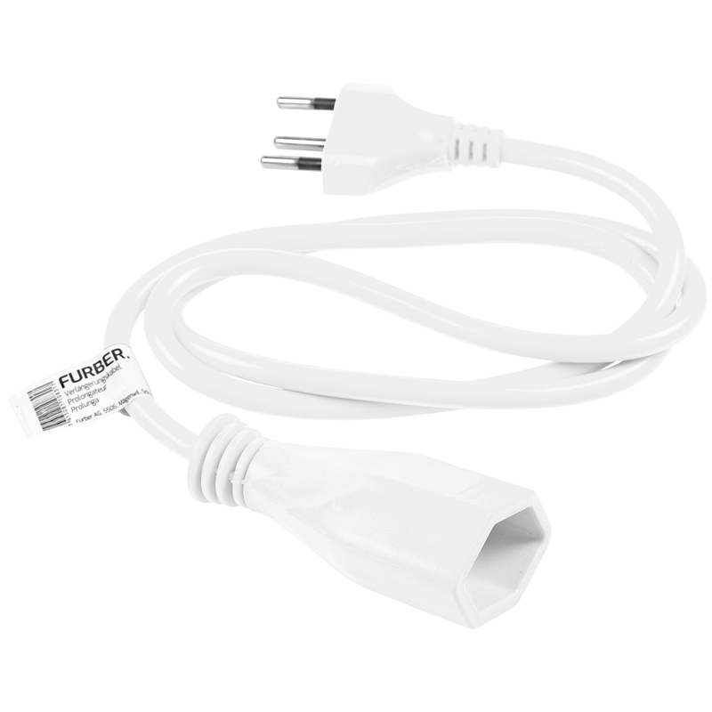 Verlängerungskabel T13-T12, 1m, weiss alt=