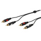 Audio Kabel 2xCinchstecker / 2xCinchstecker, vergoldet, 1.5m