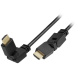 Video Kabel HDMI mit LAN, abgewinkelt, 1.5m