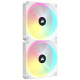 PC-Lfter, Corsair iCUE QX140 RGB, weiss, 2er Pack inkl. iCUE-Link-Hub