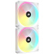 PC-Lfter, Corsair iCUE QX140 RGB, weiss, 2er Pack inkl. iCUE-Link-Hub     