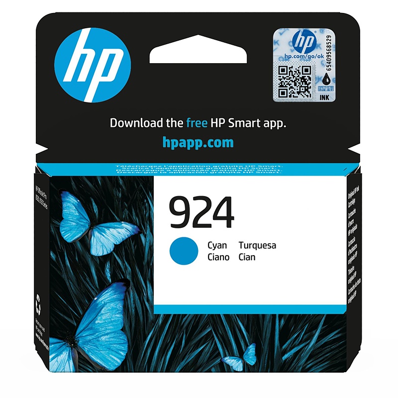 HP-Patrone Nr. 924, 4K0U3NE, cyan HP-Patrone Nr. 924, 4K0U3NE, cyan