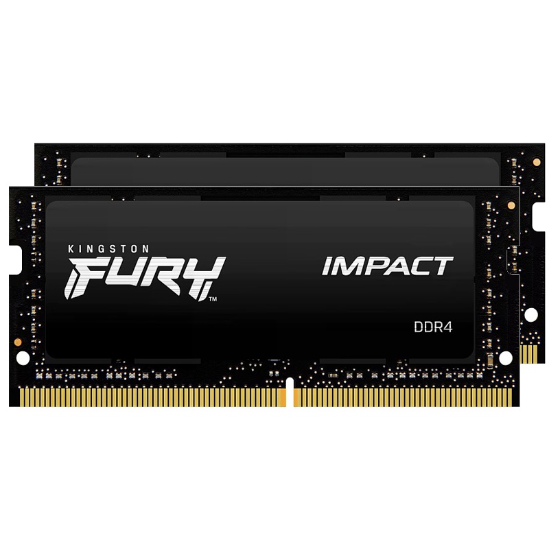 SO-DDR4, Kingston Fury Impact 3200Mhz, 64GB (2x32) SO-DDR4, Kingston Fury Impact 3200Mhz, 64GB (2x32)