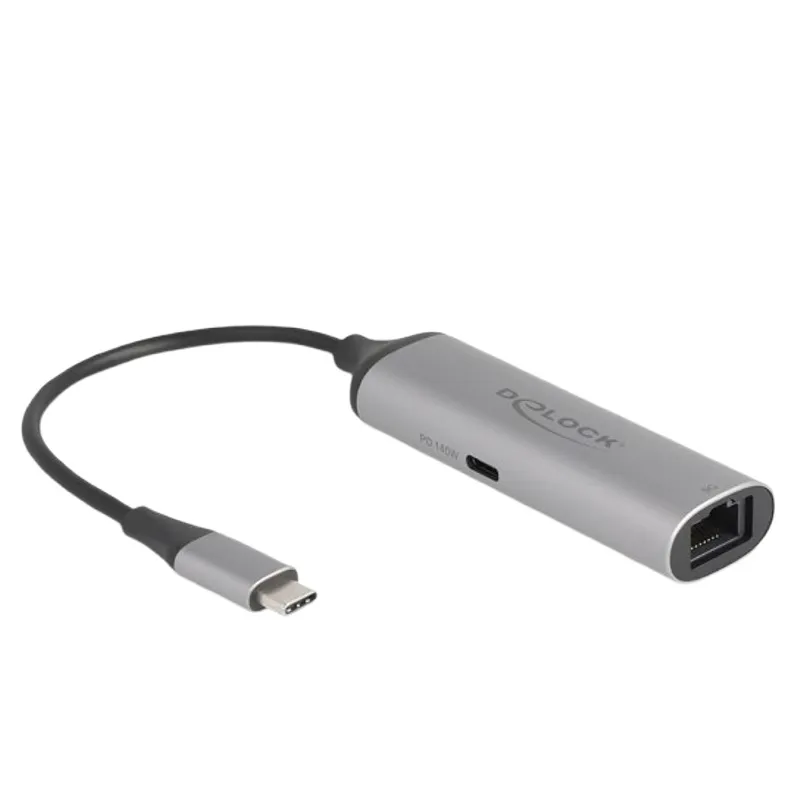 USB-C Netzwerkadapter, Delock, RJ45, 5Gbps