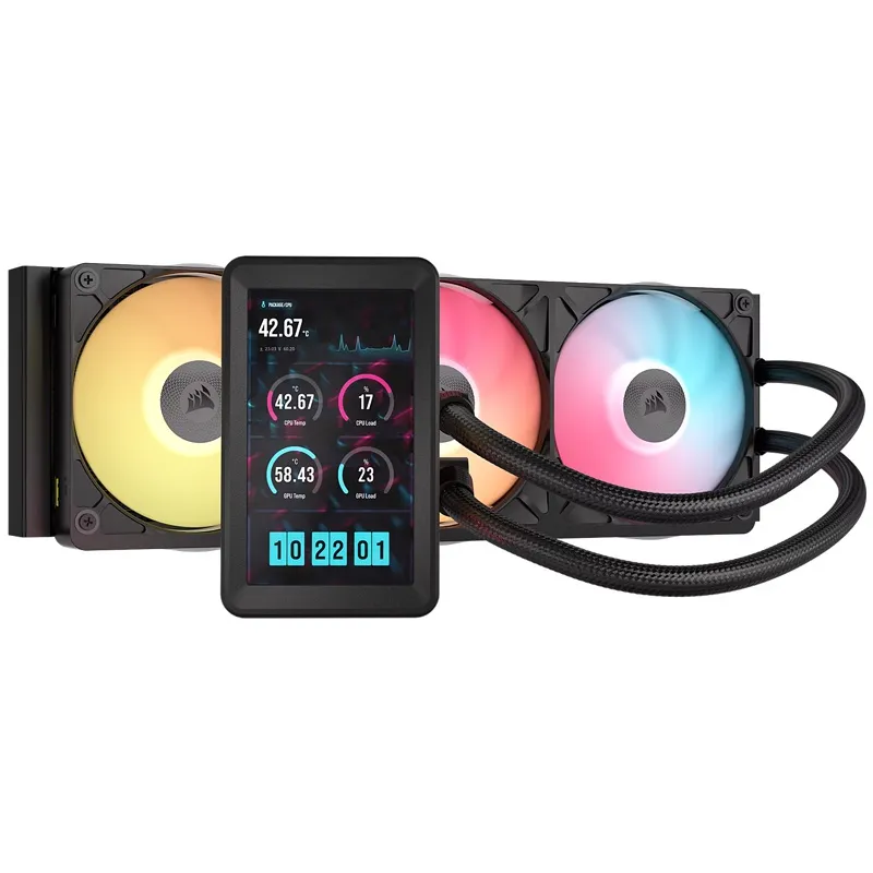 CPU Wasserk�hlung Corsair iCUE LINK Titan 360 II RX LCD, schwarz