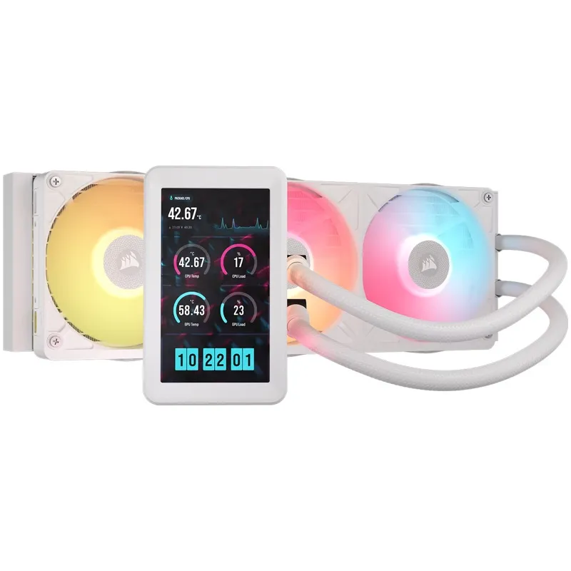 CPU Wasserk�hlung Corsair iCUE LINK Titan 360 II RX LCD, weiss