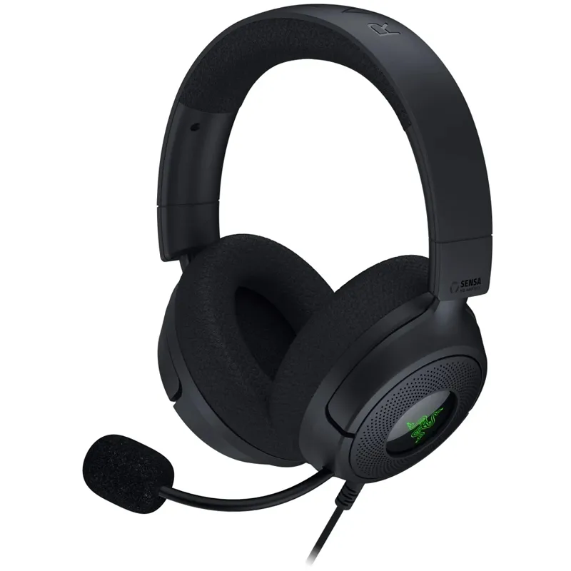 Headset Razer Kraken V4 X Sensa HD Haptics, schwarz