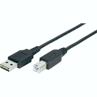USB-Kabel 2.0, 480Mbps, A/B, m/m, Vivanco, 1.8m weiss