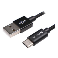 USB-Ladekabel A/C, m/m, 4smarts, 2m, schwarz      