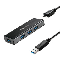 USB-Hub 3.0, 4 Port, j5Create JUH340