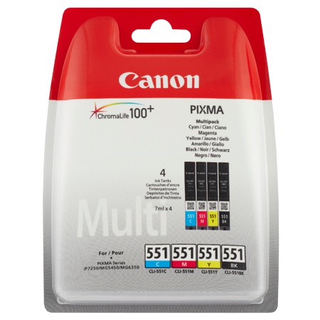 Canon-Patrone CLI-551 Multipack c/m/y/bk