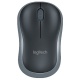 Maus Logitech M185 swift grau, USB Nano