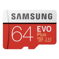 micro SDXC, Samsung Evo Plus, UHS-I, U3, 64GB