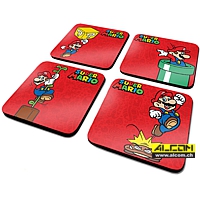 Untersetzer: Super Mario MP, 4er-Pack