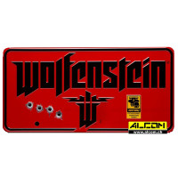 Metallschild: Wolfenstein - The New Colossus (Blech, 33 x 16 cm)